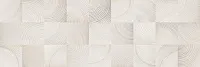 Декор Шиен 7Д белый структура, 25x75
