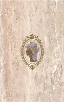 Декор Travertin Medallion (h) TR-D5-CR мат, 25x40
