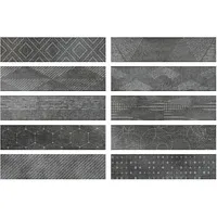 Керамогранит Freeport Mix Black мат, 8,6x35