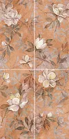 Панно Магнолия 2 матовый из 4 частей мат, 60x120 9 мм, арт. VT/B413/4x/11037R