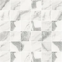 Мозаика Silver белый, 30x30 9,5 мм