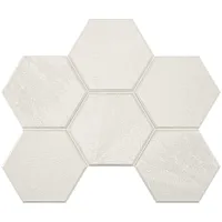Мозаика White Mosaic LN00 Hexagon мат 25x28,5 арт. 39616