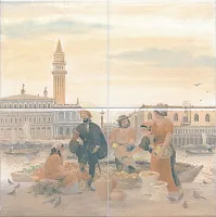 Панно Виченца 4 части, 30x30 6,9 мм, арт. VB/A06/4x/17000