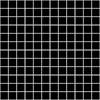 Мозаика Темари черный мат 29,8x29,8 3,5 мм арт. 20071