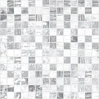 Мозаика Extra серый+белый, 30x30 8,5 мм