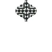 Декор Арабески глянцевый орнамент глянц, 6,5x6,5 7 мм, арт. OS/A25/65000