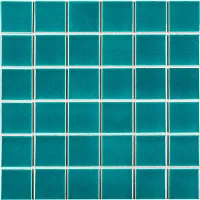 Мозаика Crackle Green Glossy глянц, 30,6x30,6 6 мм