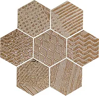 Декор Dec.RAKU ESAGONA COPPER, 35,5x37, арт. 101771