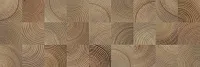 Декор Шиен 4Д коричневый структура, 25x75