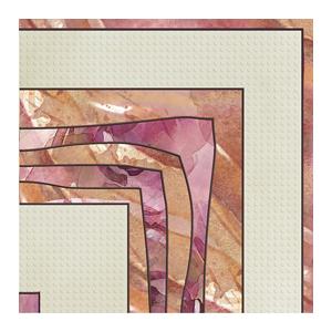 Керамическая плитка Europa Ceramica Melisa Dec Acuarela Esquina Декор 225x225 цена за штуку 365₽