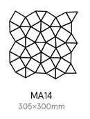 Art##0007279 Tardivo Grigio-M MA14 мат. Мозаика (30,5x30)