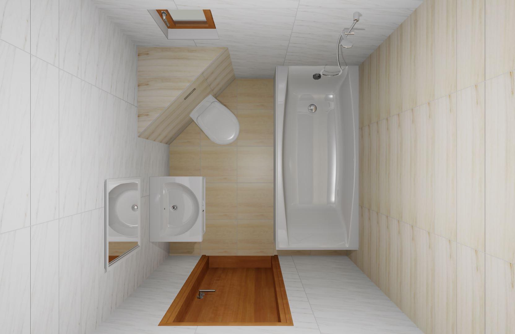 3D дизайн-проект ванной с коллекцией LAPARET Milos