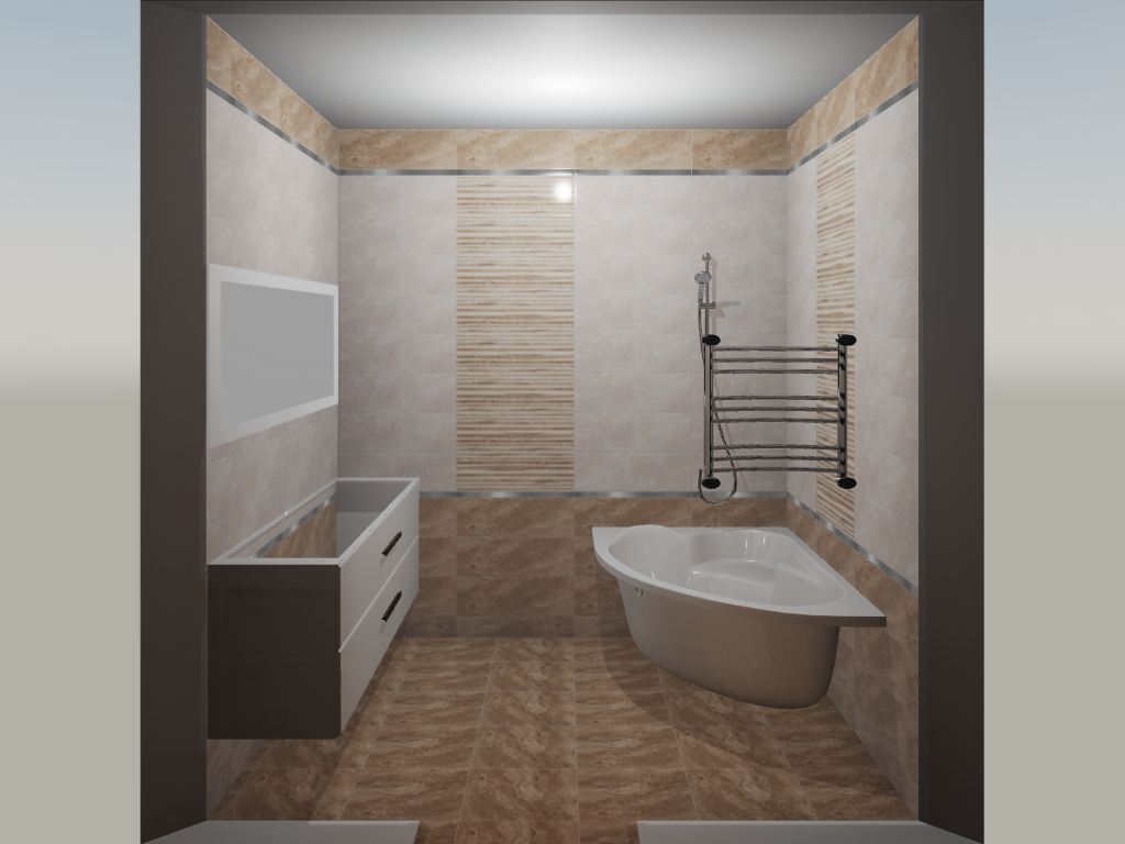 Готовый интерьер к коллекции Ceramica Classic Polaris