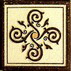 Гётеборг коричневый. Вставка (6x6)
