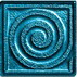 Вставка Мадрид аквамарин глянц, 6x6