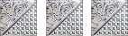 Берген Комплект стеклянных серый. Вставка (4,5x17,5)