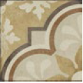 Декор Ottocento Decoro Tappeto 4 Ambra мат, 20x20 10 мм