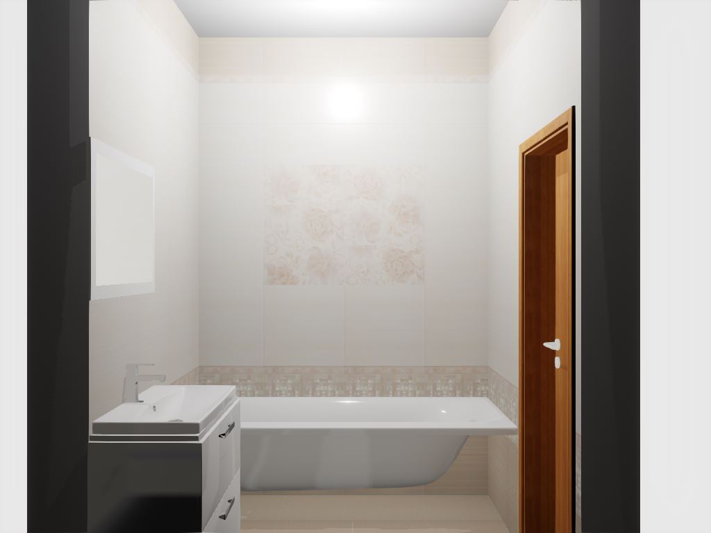 Готовый интерьер к коллекции Altacera Pion crema