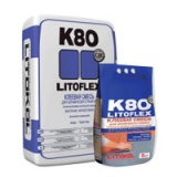 LITOFLEX K80 серый. Клей плиточный (5 кг.)