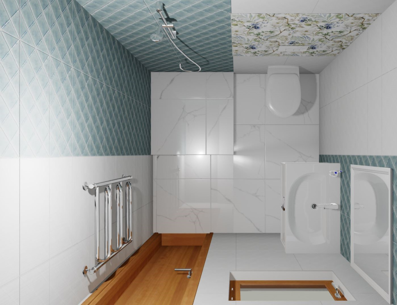 Готовый интерьер к коллекции Alma ceramica Salvia (~45 000 ₽)