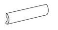 Бордюр PENCIL BULLNOSE VILLAGE WHITE глянц 3x20 арт. 25668