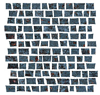Мозаика Costruire Random Metallo Nero мат, 30x30 10 мм, арт. 1062376