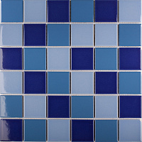 Мозаика Blue Mix Glossy глянц, 30,6x30,6 6 мм