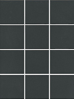 1333 Агуста черный натуральный из 12 частей. Универсальная плитка (9,8x9,8)