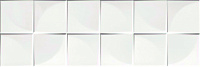 Quadra White Glossy. Настенная плитка (25x75)