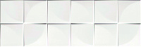 Плитка Quadra White Glossy глянц, 25x75