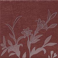 Декор Барберино 5 бордо глянцевый глянц, 20x20 6,9 мм, арт. HGD/C569/5293