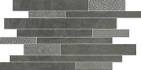 Декор Ламелла серый темный мозаичный мат, 25x50,2 8,5 мм, арт. SBM011/SG458520