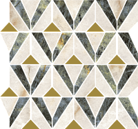 Мозаика Стелларис дарк Орфеус полир 33,8x31,5 6 мм арт. 600110000977