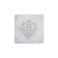 Декор WHITE MARBLE Motif №3 Белый, 10x10