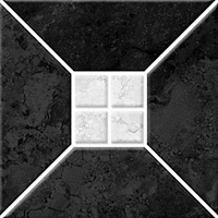 Плитка Риальто 1Т тип 2 черная, 20x20