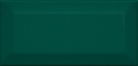 16058 Клемансо зелёный грань. Настенная плитка (7,4x15)