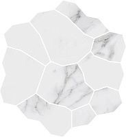 Декор Марсель наборный белый обрезной глянц 31,5x34,2 9 мм арт. KMD2HID019BR
