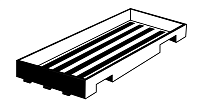 Поддон деревянный для плитки 80x160