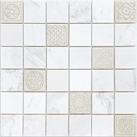 Мозаика Art Dolomiti bianco MAT 48x48x8 мат, 30x30 8 мм