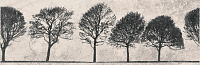 O-WIL-WID521-14 Willow Sky деревья светло-серый. Декор (29x89)
