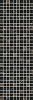 Декор Астория черный мозаичный, 25x75 9 мм, арт. MM12111