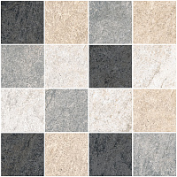 Мозаика Quarstone Мозаичный Микс R10B 7Рек мат, 7,5x7,5 9 мм, арт. K9522118R001