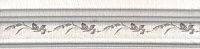 Бордюр Багет Кантри Шик белый декорированный, 20x5 19 мм, арт. BLB028