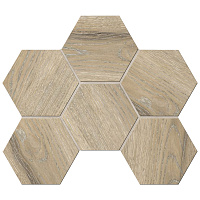 DA02 Hexagon непол 10 мм. Мозаика (25x28,5)