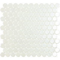 Мозаика White BR глянц, 31x29,5 4 мм, арт. 6000