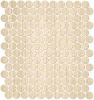 Мозаика ROMA TRAVERTINO ROUND MOSAICO мат, 29,5x32,8, арт. fLTT