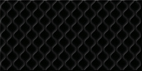 Deco рельеф черный DEL232D. Настенная плитка (29,8x59,8)