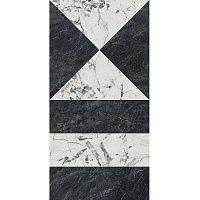 Керамогранит Бьянко Неро белый чёрный лаппатированный лап, 60x119,5 9 мм, арт. SG565422R