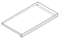 Угловая Ступень Правая Магма Графит структур 33x120 20 мм арт. 620070003019