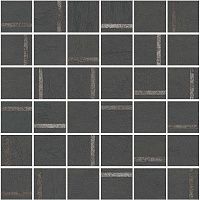 Мозаика Гварди 2 антрацит обрезной мат 30x30 9 мм арт. SG640520\MM